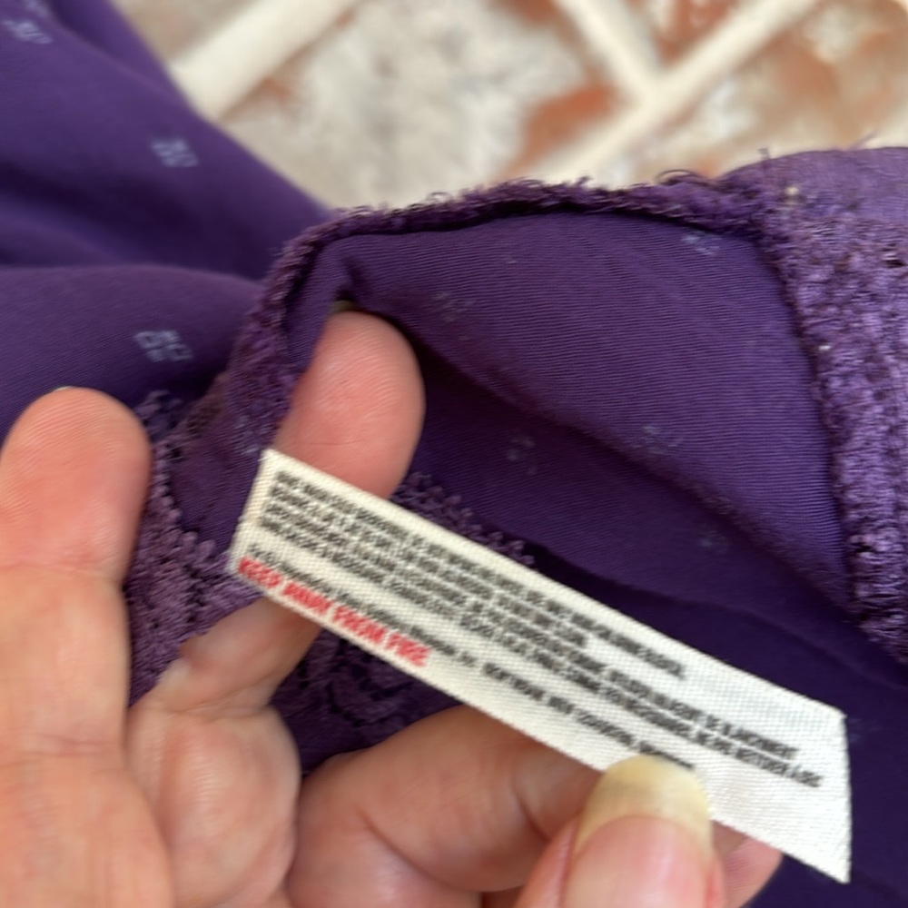 Free People Purple Lace Boho Swing Tunic Dress - Picture 7 of 9